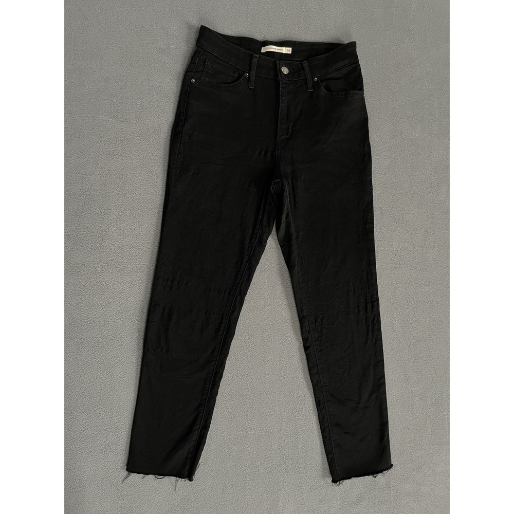 Levi's 721 High Rise Skinny Jeans Women's 26x24 Raw Hem Read Description